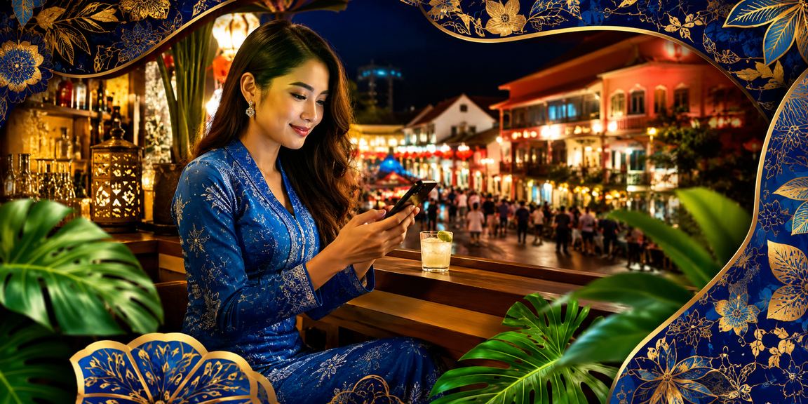Pengguna mengakses platform telur33 melalui telefon di Melaka
